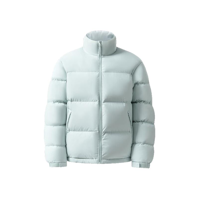 网易严选 三防超蓬零压加厚90白鸭绒鲜绒面包羽绒服保暖无压 晴山蓝-立领