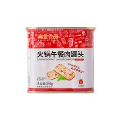 需首购：高金食品 火锅午餐肉罐头 340g*2罐 14.9元包邮（需用券）