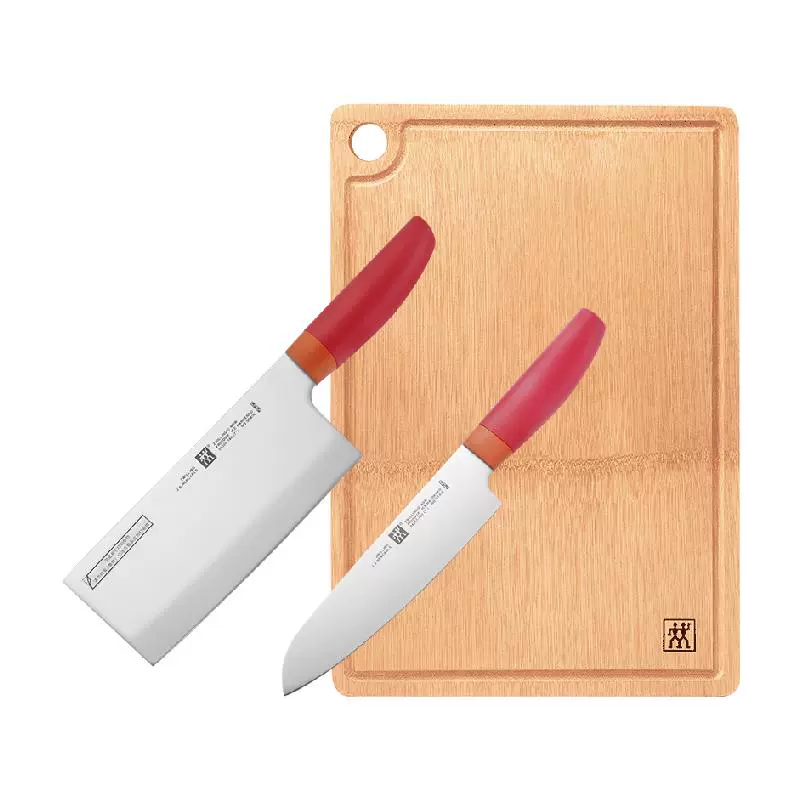 ZWILLING 双立人 NOWS系列 中片刀 2件套 石榴色 ￥178