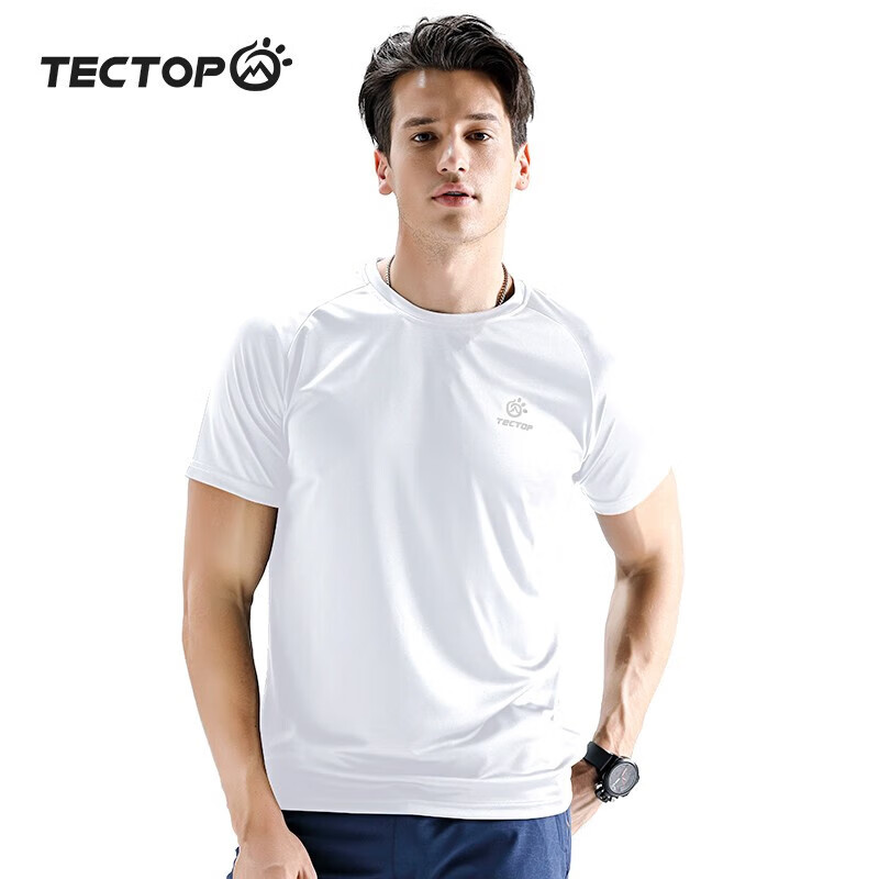PLUS会员：TECTOP 探拓 男款短袖速干t恤 TS3043 23.08元（需买2件，需用券）