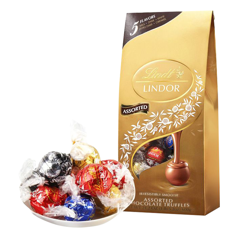 Lindt 瑞士莲 软心精选什锦夹心巧克力球600g 79元