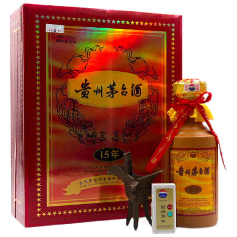 茅台 陈年 15年 53度 酱香型白酒 500ml 礼盒装 4250元 包邮
