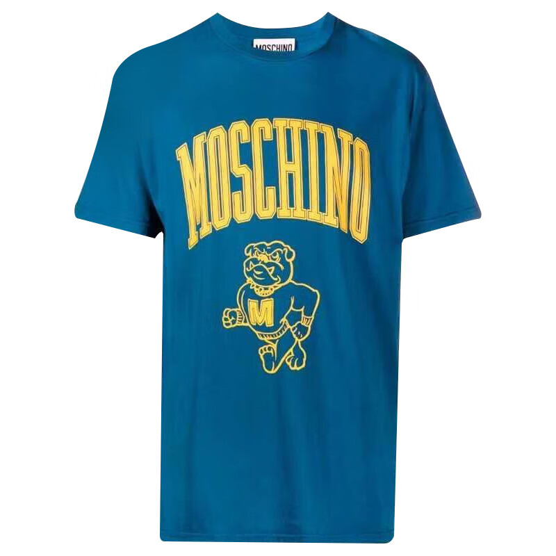 PLUS会员：MOSCHINO 圆领短袖T恤 狗狗标志印花 255.55元包邮含税