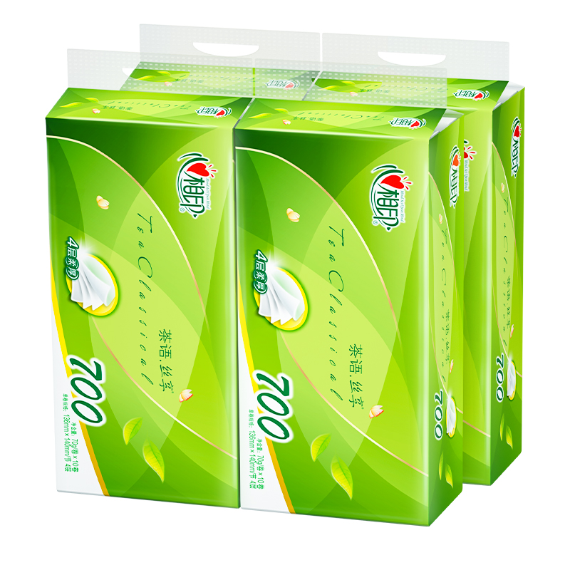 心相印 卷纸茶语丝享超市同款4层 70g*10卷 5.9元