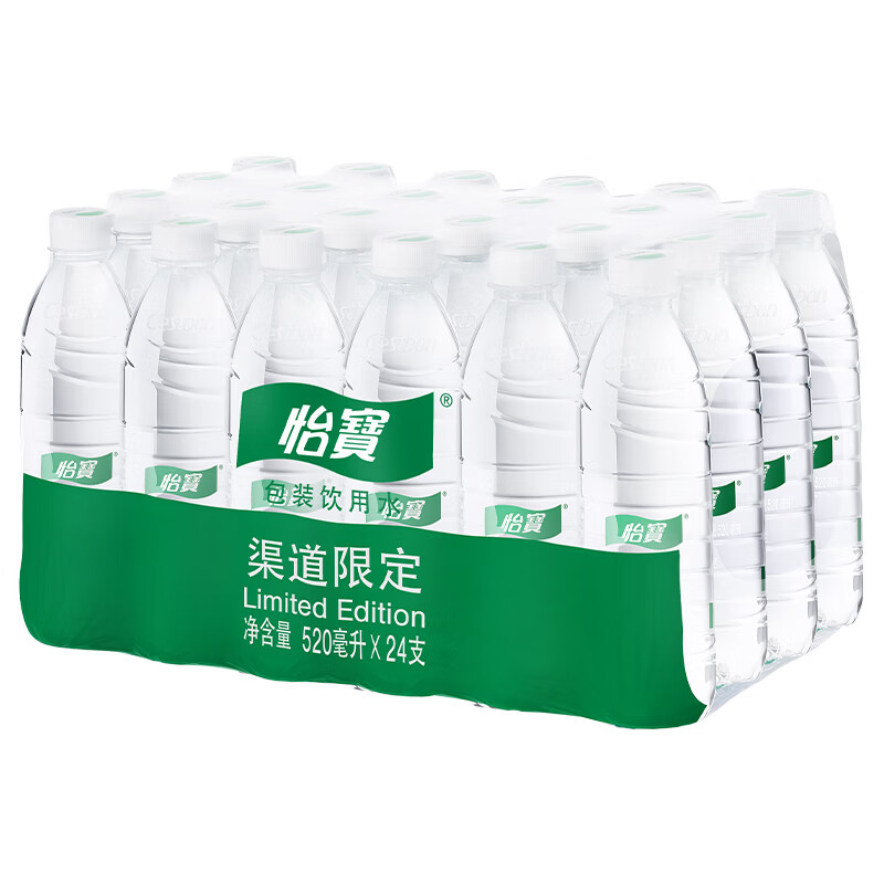 怡宝 包装饮用水520ml*24瓶[彩膜],24联包 19.26元（需用券）
