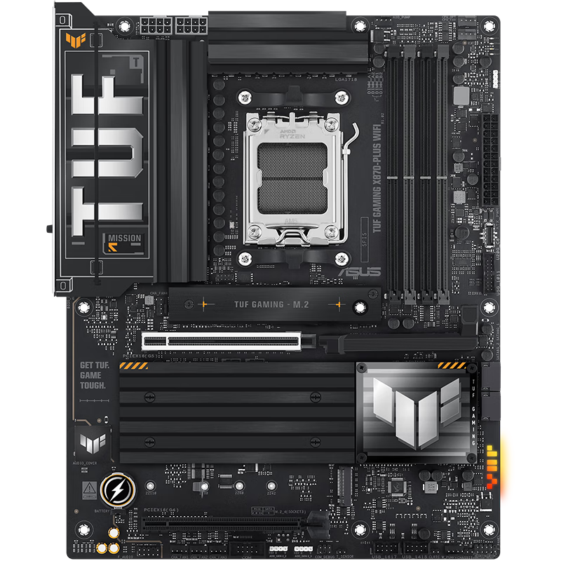 PLUS会员: 华硕 TUF GAMING X870-PLUS WIFI主板 支持 CPU 9900X/9950X/9800X3D (AMD X870/socket A