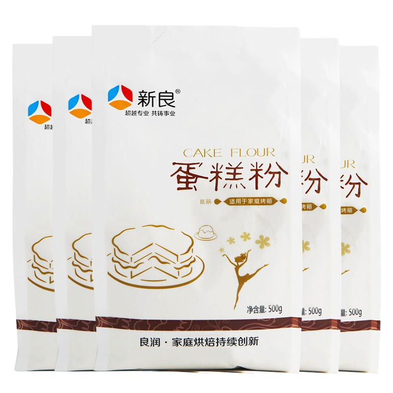 新良 蛋糕粉 500g*5袋 烘焙原料 18.49元（需买3件，需用券）