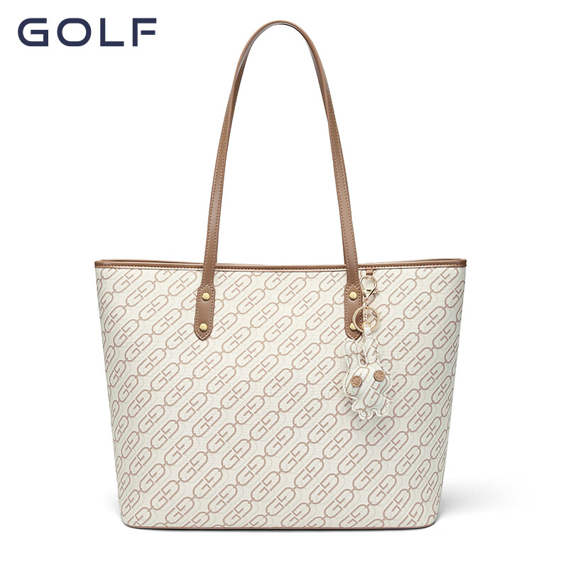 GOLF 高尔夫 时尚单肩包斜挎包通勤休闲包 款式2-奶茶杏（买一赠一） 89元（