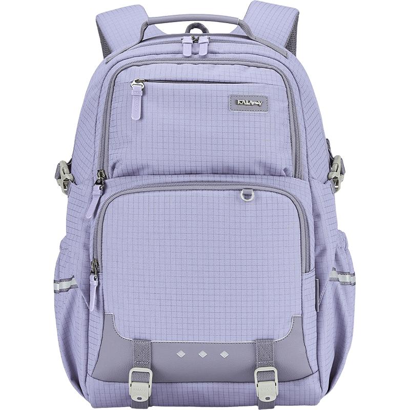 PLUS会员：卡拉羊 防泼水面料好打理 CX5534 书包 薰衣草紫 26L 164元（需用券）
