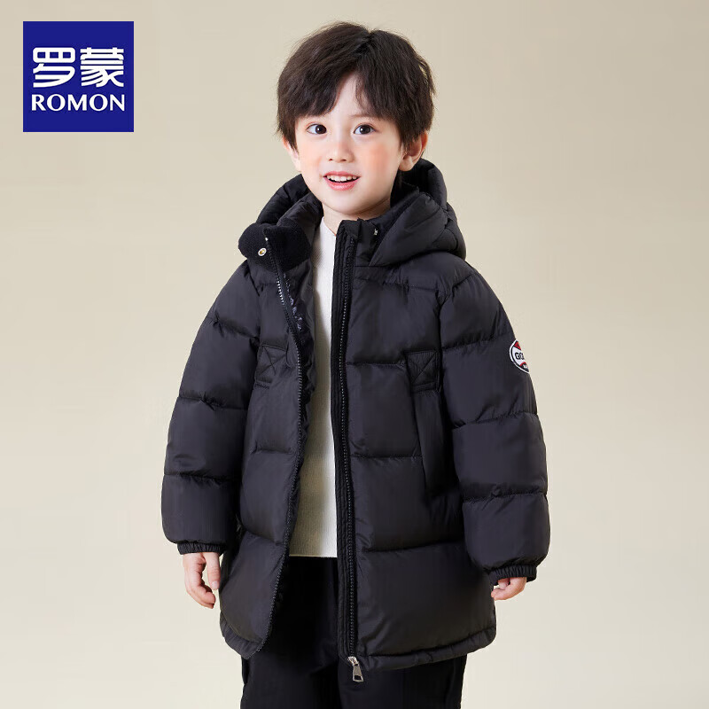 罗蒙 儿童90%白鸭绒极寒保暖羽绒服 99.9元