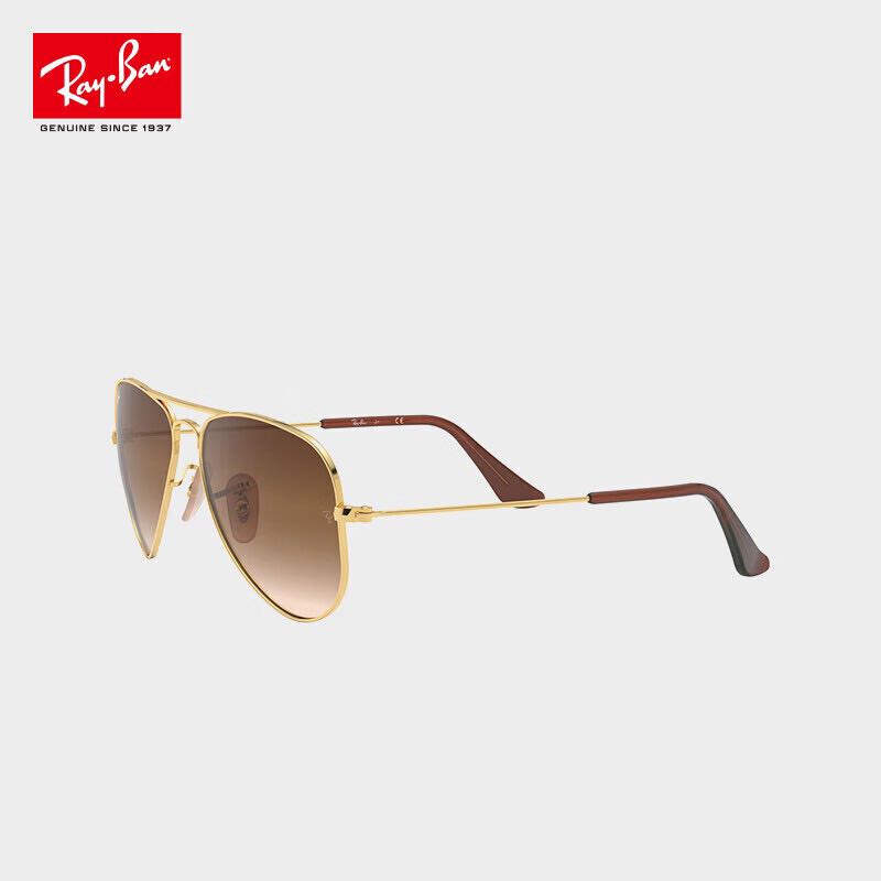 Ray-Ban 雷朋 RayBan）眼镜时尚系列太阳镜墨镜飞行员形金属全框张扬个性眼镜 