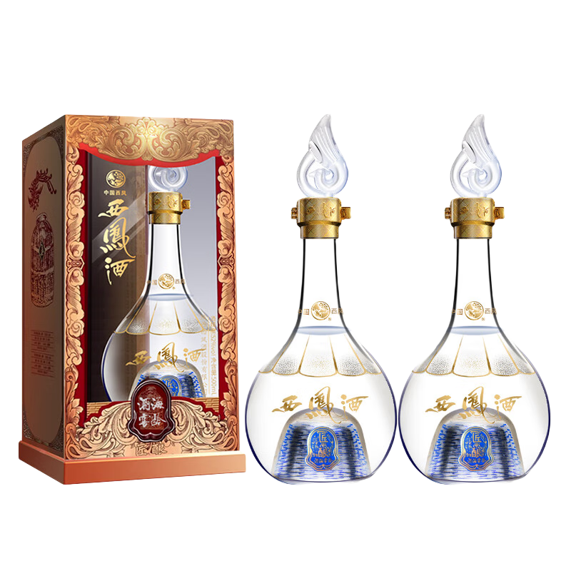 plus会员：西凤酒 匠酿 凤香型白酒 52度 500mL 2瓶 175.22元（需领券）