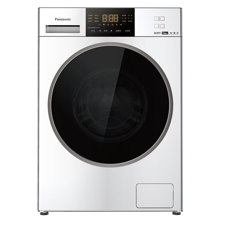 618预售、PLUS会员：Panasonic 松下 XQG100-3E1AK 滚筒洗衣机 白色 3093.95元（免定金