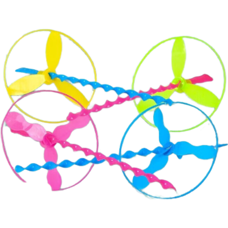 28cm飞天仙子竹蜻蜓 手推飞碟飞盘 儿童怀旧玩具 1个装 0.01元