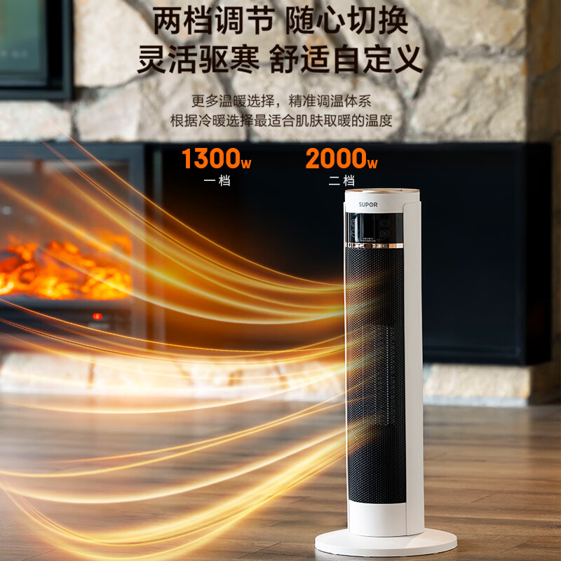 以旧换新补贴：SUPOR 苏泊尔 石墨烯取暖器暖风机PC202A-20 74.52元（需用券）