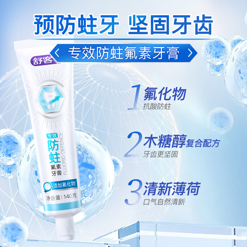 舒客 超值神车!专业系列美白防蛀氟素 牙膏 140g 3.65元(需买4件,需用券)