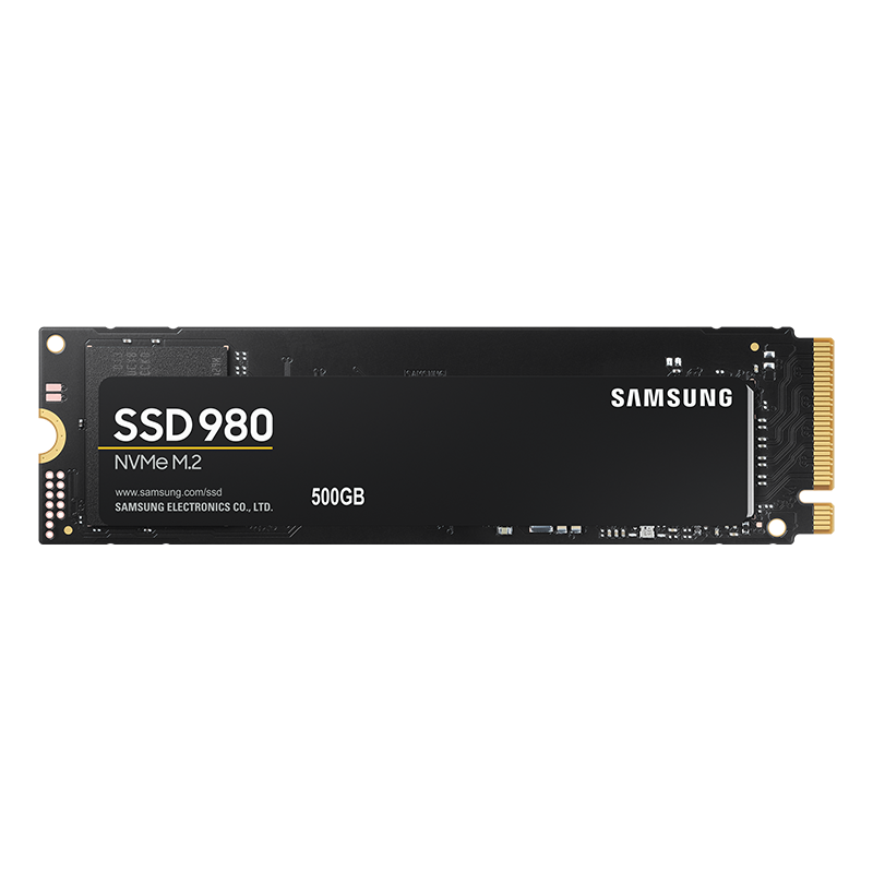 双11狂欢、plus会员：SAMSUNG 三星 980 NVMe M.2 固态硬盘 500GB (PCI-E3.0) MZ-V8V500BW 345