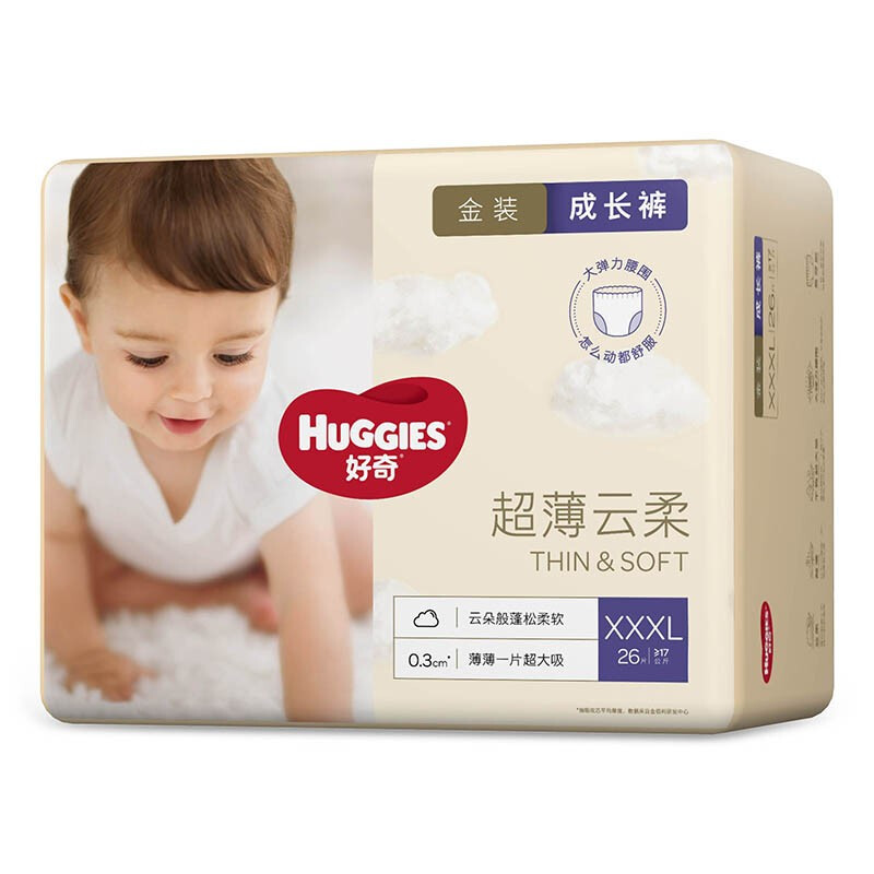 88VIP：HUGGIES 好奇 金装系列 拉拉裤 L48/XL40/XXL28/XXXL26 33.25元