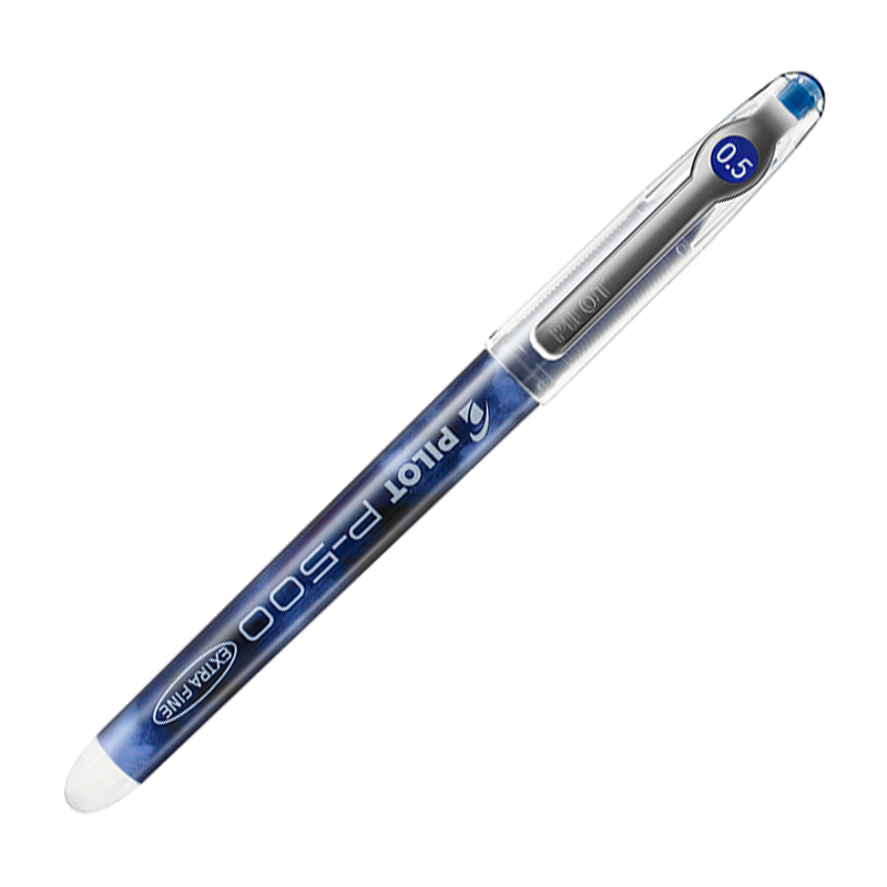 PILOT 百乐 BL-P500 拔帽中性笔 蓝色 0.5mm 单支装 9.72元