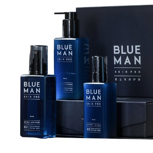 PRIME BLUE 尊蓝 男士护肤品套装礼盒实用送爸爸控油补水保湿洗面奶水乳 119.9