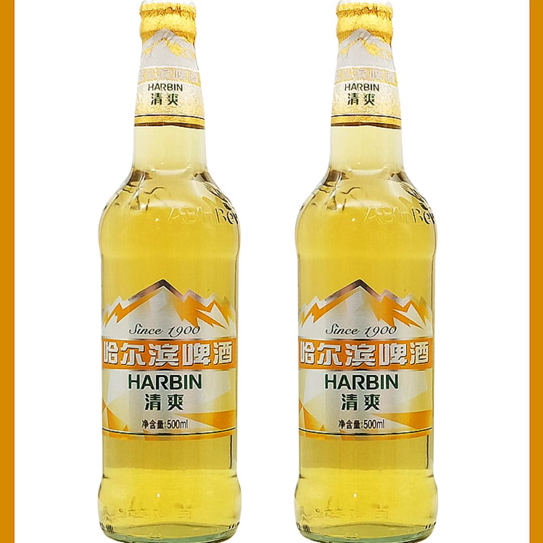 Plus会员：Harbin 哈尔滨 啤酒Harbin/哈尔滨啤酒 清爽 大瓶 500ml? 7.64元