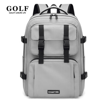 GOLF 高尔夫 双肩包休闲旅行包防泼水通勤包 款式6-暮云灰（赠单肩包） ￥87