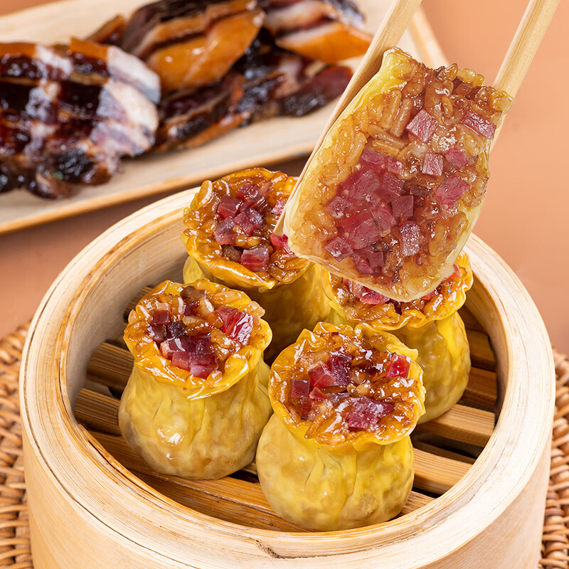 包道 鲜肉小笼包奶黄包冷冻速食包点儿童早餐半成品面点 广式腊味糯米烧卖 350g /袋*12只 29元 - 线报酷