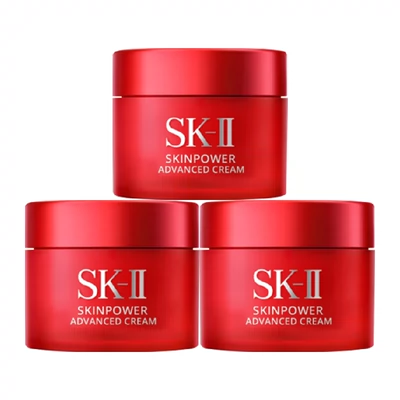 再降价、88VIP：SK-II 大红瓶面霜焕采精华霜15g*3瓶 滋润型 259.8元+1000个淘金币