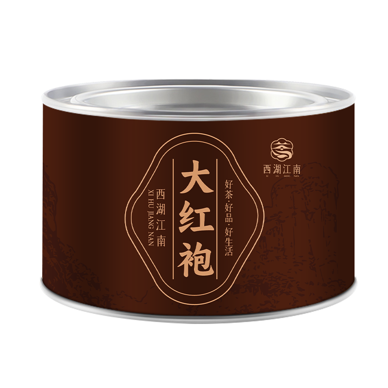 再降价：西湖江南茶叶乌龙茶 武夷岩茶 大红袍一级罐装 9.9元