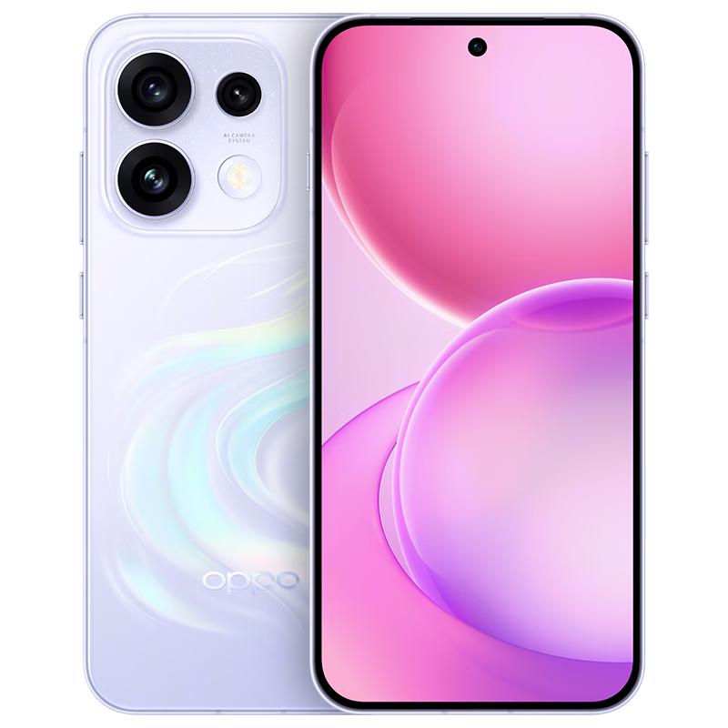 OPPO Reno16 12GB+512GB 星河紫 2亿像素实况神机 5G小直屏智能拍照手机 学生游戏