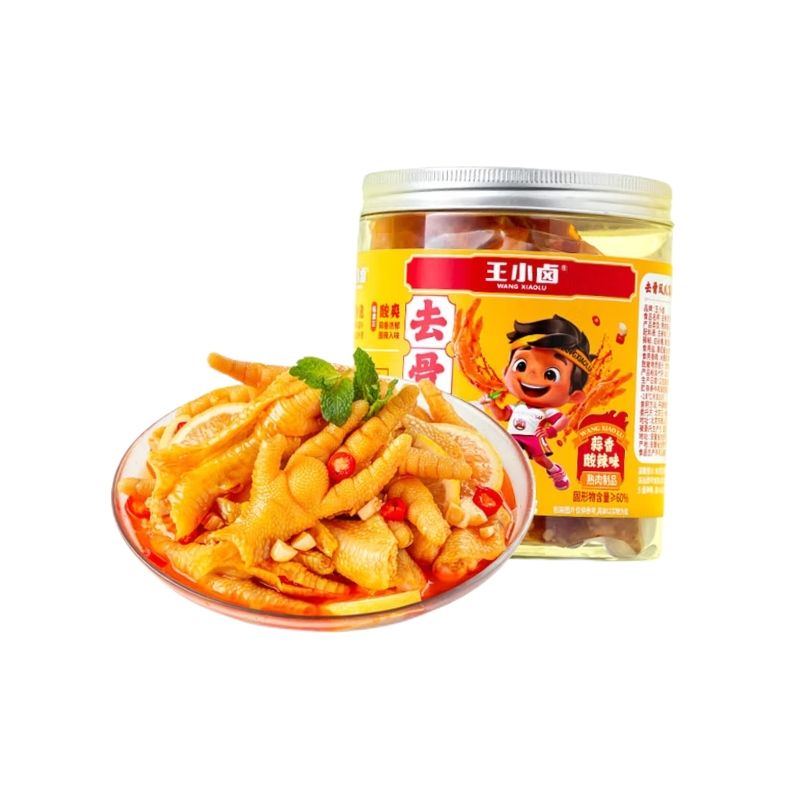 PLUS会员：王小卤 去骨凤爪 柠檬酸辣味/蒜香酸辣味 500g*2件 39.26元包邮（需