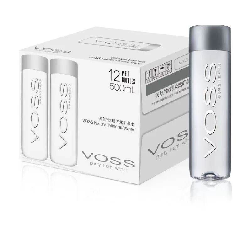 VOSS 芙丝 天然矿泉水500ml*12瓶 ￥22.55