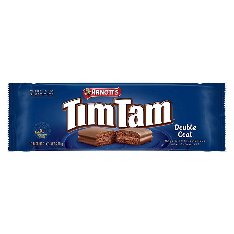 plus会员、需首购：TIMTAM双涂层巧克力味夹心饼干200g 澳大利亚进口 13.16元