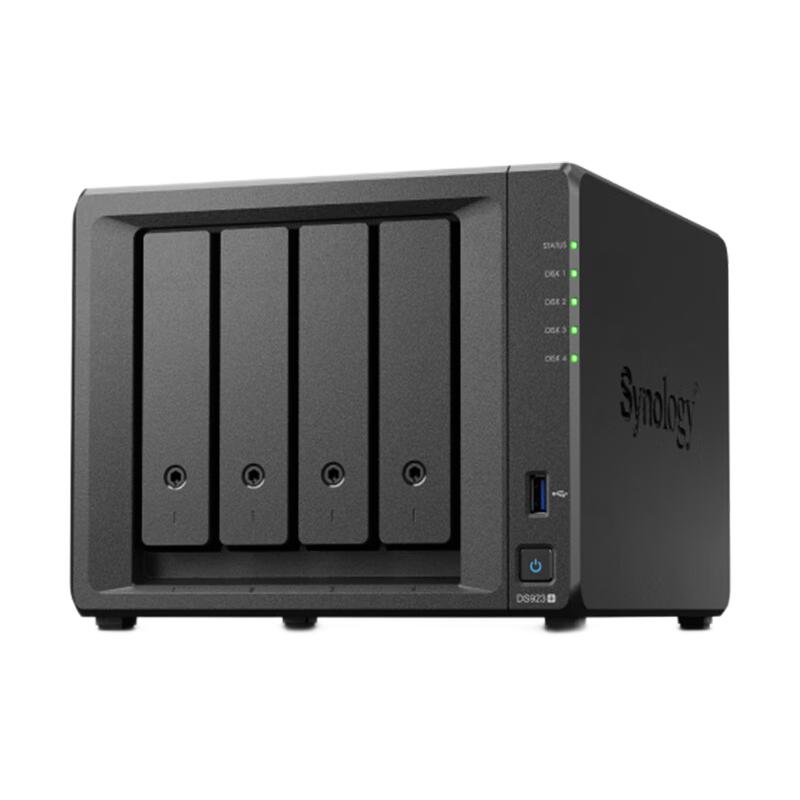 PLUS会员：Synology 群晖 DS923+ 4盘位 NAS网络存储服务器 3791.7元（需用券,需凑单