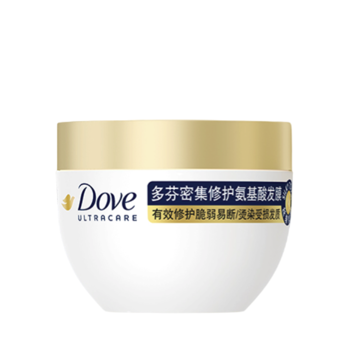 Dove 多芬 密集修护小金碗发膜260gx2+50gx2护发素润发精华改善毛躁柔顺光泽 69.