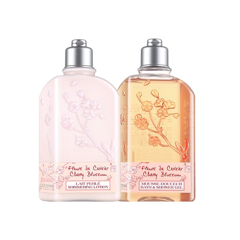 L'OCCITANE 欧舒丹 保湿沐浴润肤留香250ml+250ml甜蜜樱花洗护套装 99元