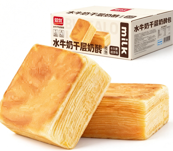 盼盼 千层奶砖面包405g*2箱