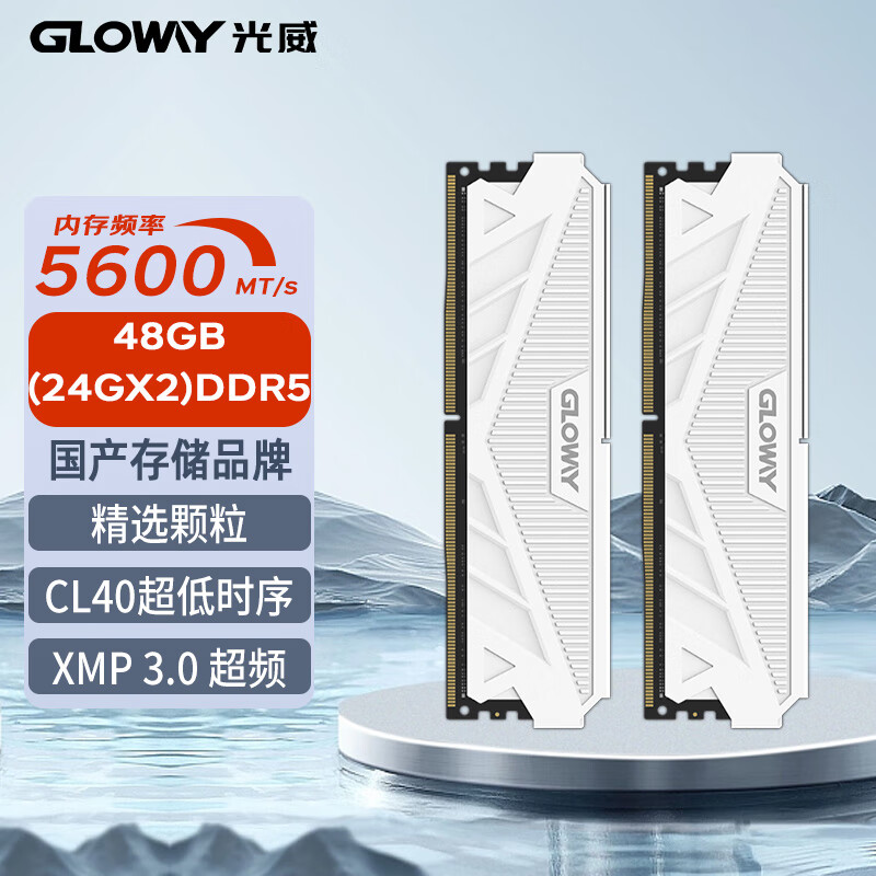 GLOWAY 光威 48GB套装 DDR5 5600 台式机内存条 天策系列 助力AI 649元