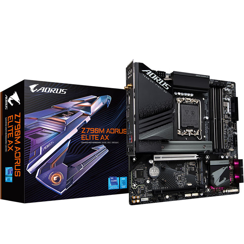 移动端：GIGABYTE 技嘉 Z790M AORUS ELITE AX ATX主板（INTEL LGA1700 Z790） 1449元