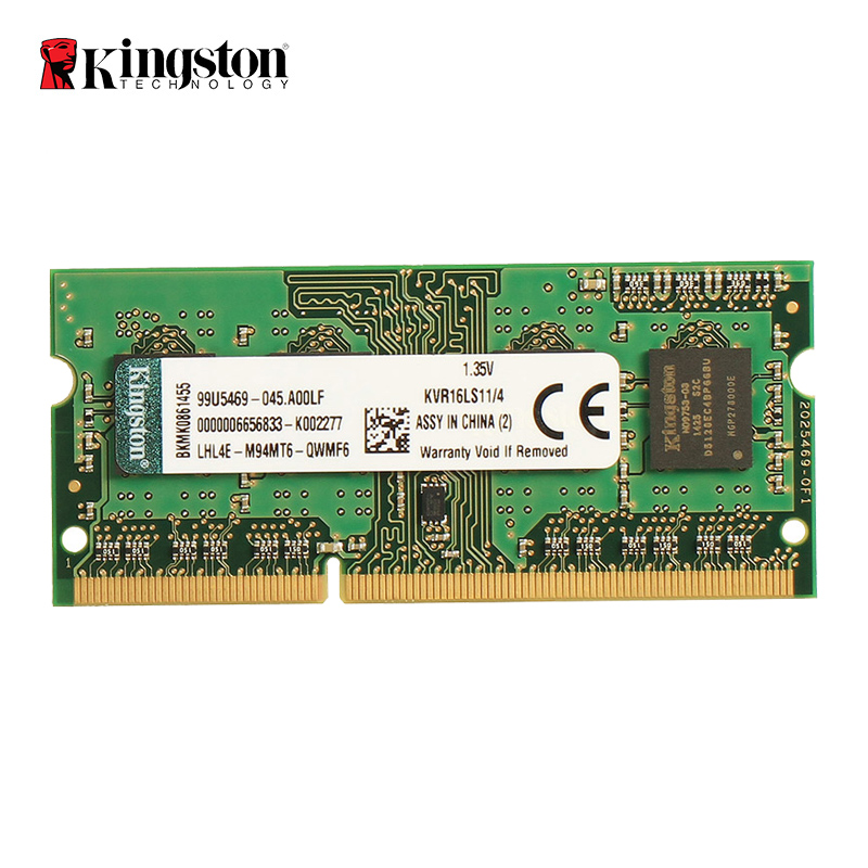 Kingston 金士顿 DDR3 1600 4G 内存 笔记本 电脑内存条 兼容1333 109元