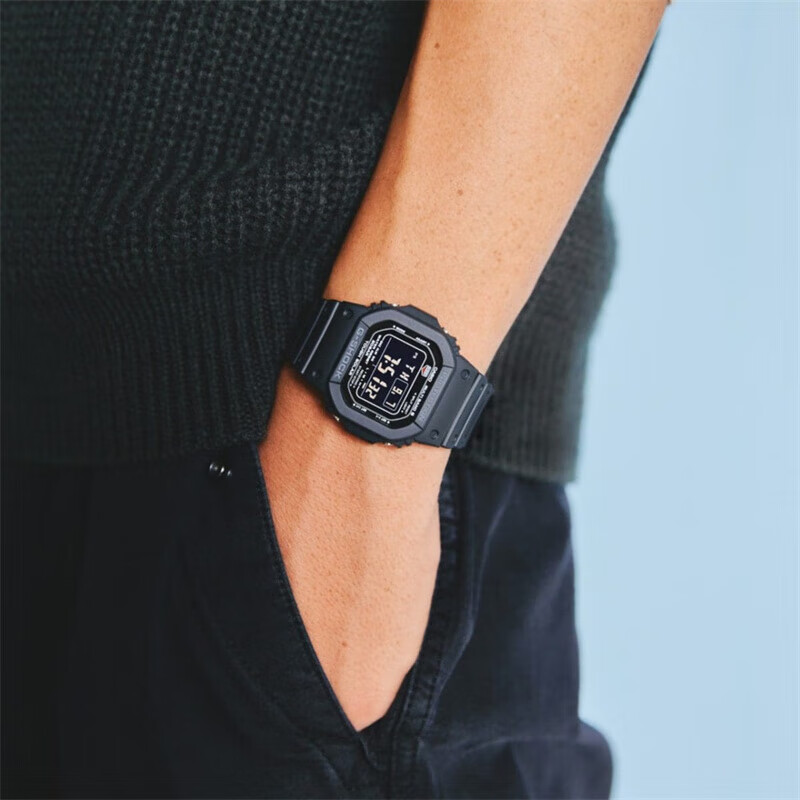 PLUS会员：CASIO G-SHOCK 经典系列 43.2毫米太阳能电波腕表 GW-M5610U-1B 610元