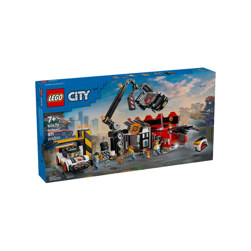 乐高 LEGO 城市系列 60472 汽车回收站 拼搭积木玩具 454.1元