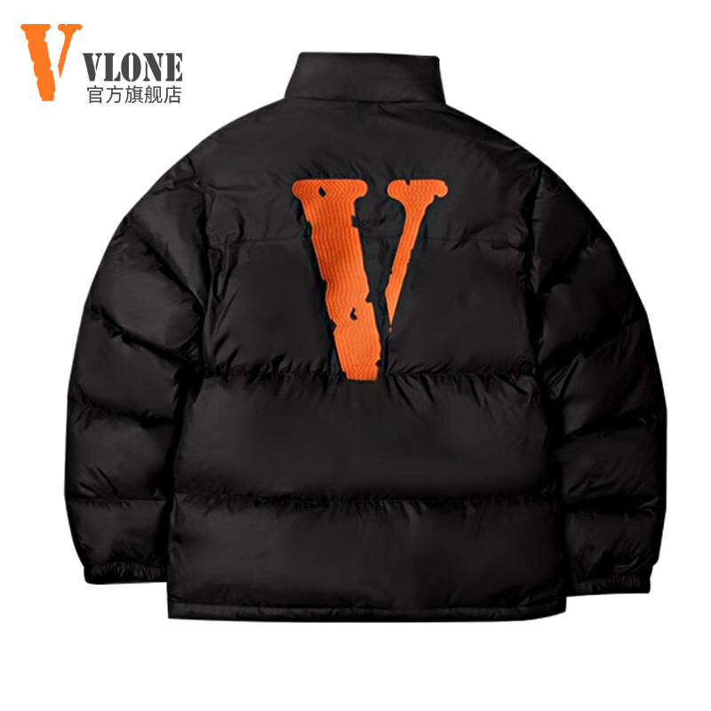 VLONE 美版 羽绒服男 轻薄短款 品牌亮橙大V 369.5元包邮（需用券）