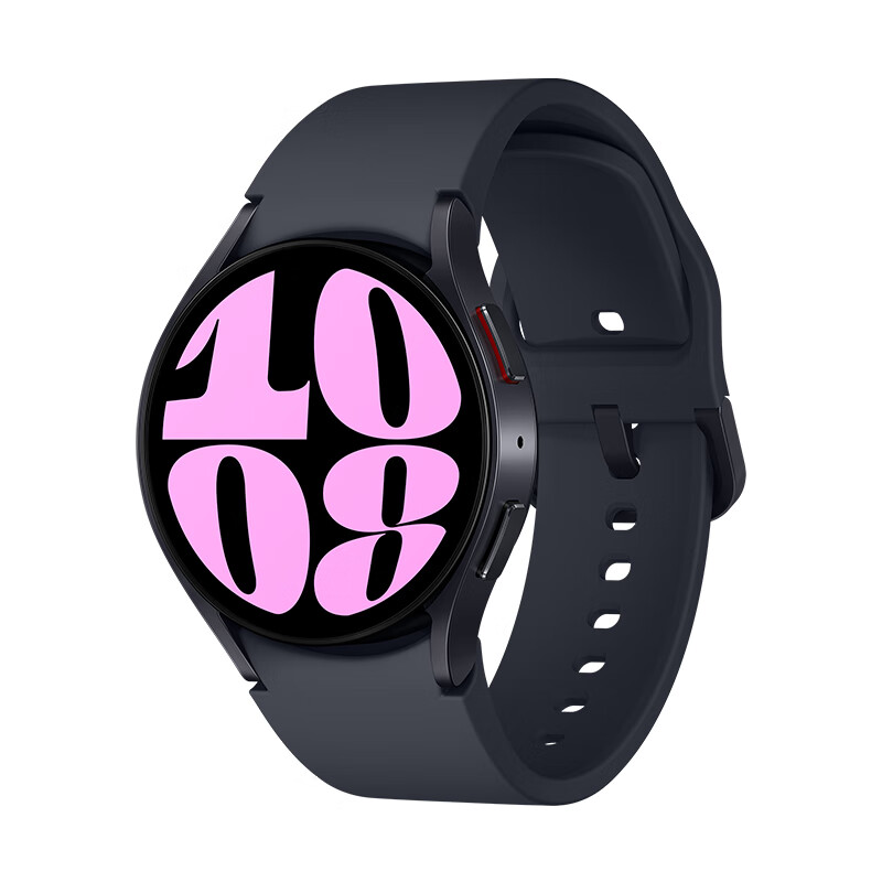 SAMSUNG 三星 Galaxy Watch6 智能手表 40mm 黑色表壳 云影灰硅胶表带（北斗、血压