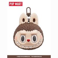 POP MART 泡泡玛特 LABUBU Originals 棕色硅胶耳机包 ￥79