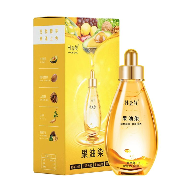 韩金靓 植物精粹果油染发膏18ml*10 券后19.9元