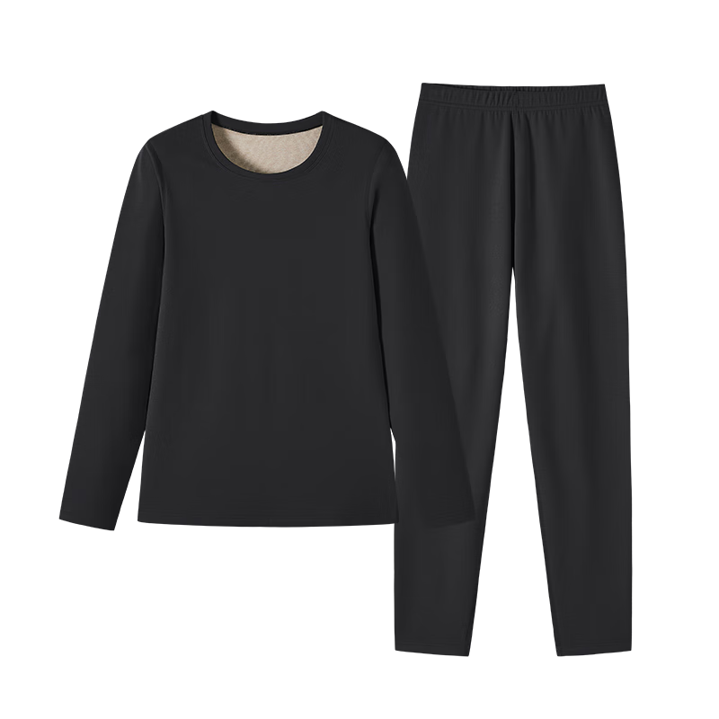 plus会员：都市丽人 男女双层磨毛保暖内衣套装 *2件 22.88元/件 共45.76元