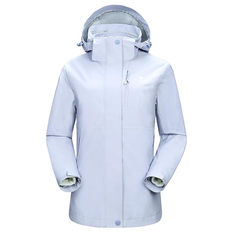 骆驼 户外冲锋衣三合一男女2024防水外套登山服3514 429元（需用券）