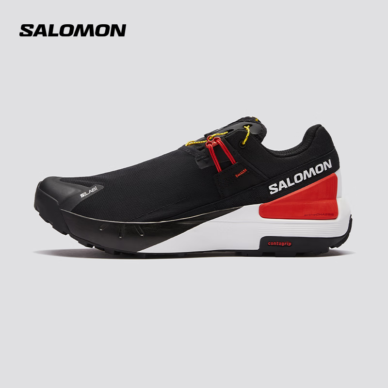 salomon 萨洛蒙 男女款 户外运动长距离稳定舒适轻量徒步登山鞋 S/LAB SKYWAY 黑