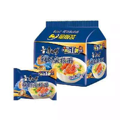 88VIP：康师傅 鲜虾鱼板面 85g*5袋 6.14元包邮+126个淘金币（需领券+新客）